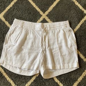 Old Navy White Linen Shorts